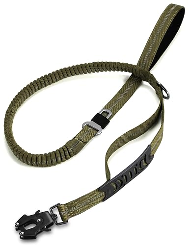 TINMARDA Correa de perro resistente con 2 asas acolchadas y clip de metal fácil avanzado, 1,2 a 1,8 m