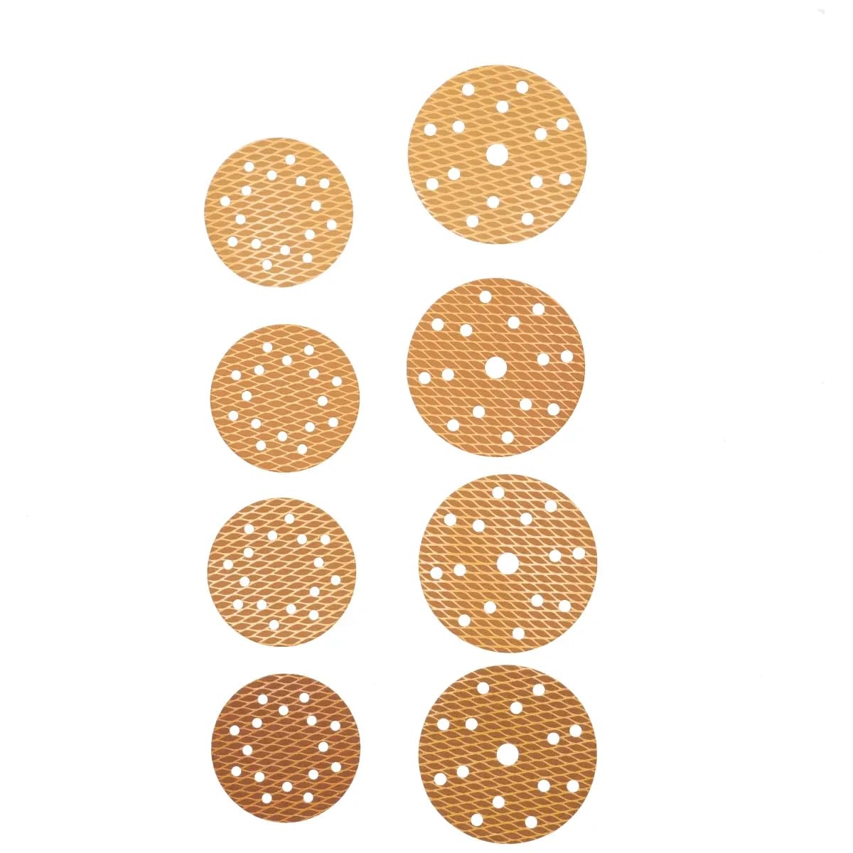 DEDRA Exzenterschleifer mit austauschbaren Auflagen ⌀125 - ⌀150mm, hohe Leistung 350W, 4000-10.000 U/min, langes 4m kabel, gewicht nur 1,4, mit Schleifpapier-Set, 230V~50Hz, Staubsammelanlage