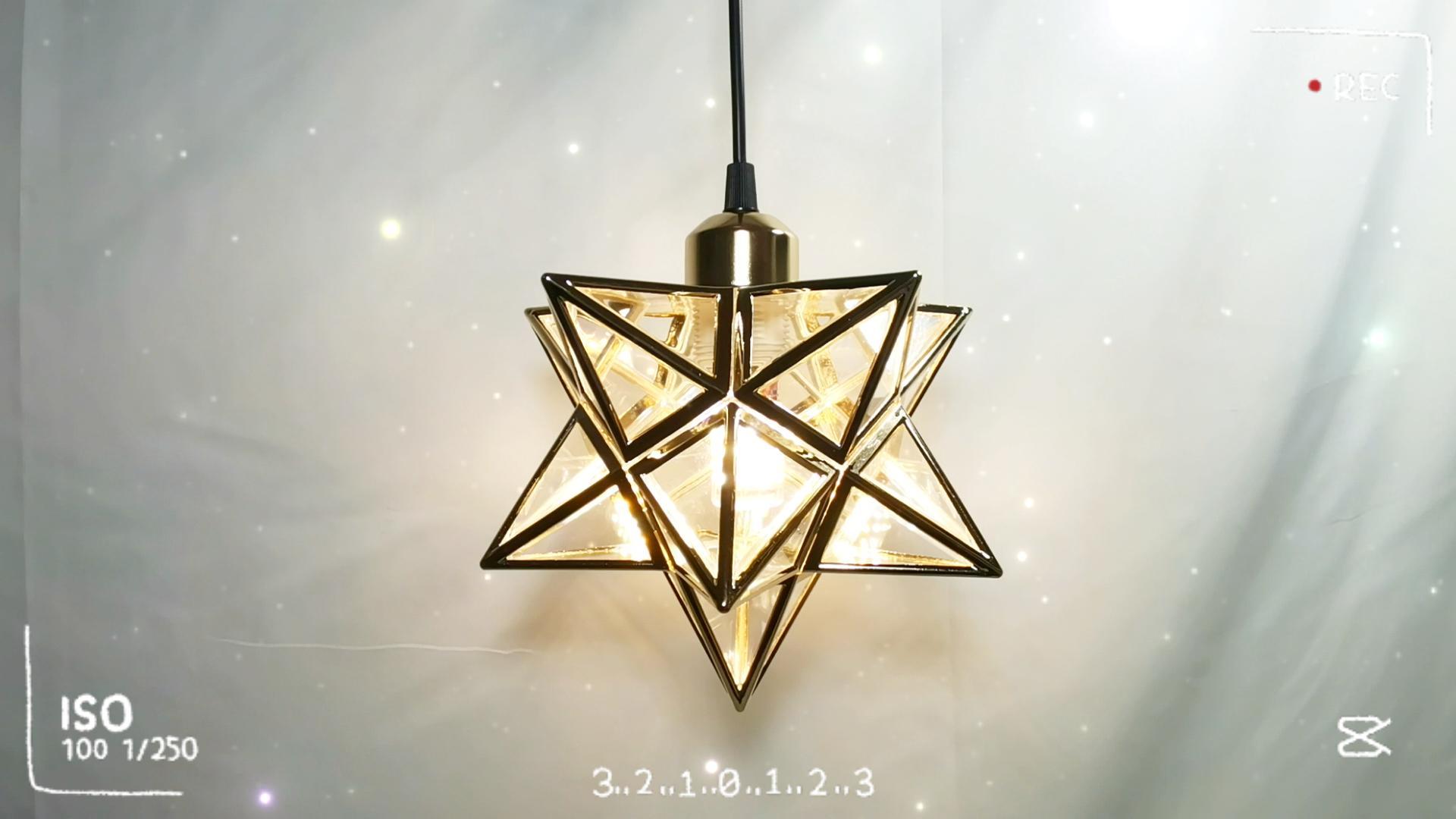 Amazon.co.jp : led 和風 ペンダントライト 星 和室 1灯 照明器具 間接