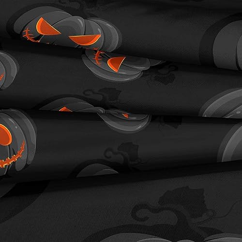 Miniatura 217 de Pumpkin Bedding Halloween Duvet Cover Set Funny Evil Pumpkin Pattern Design Black Halloween Bedding Set Queen 1 Duvet Cover 2 Pillowcases