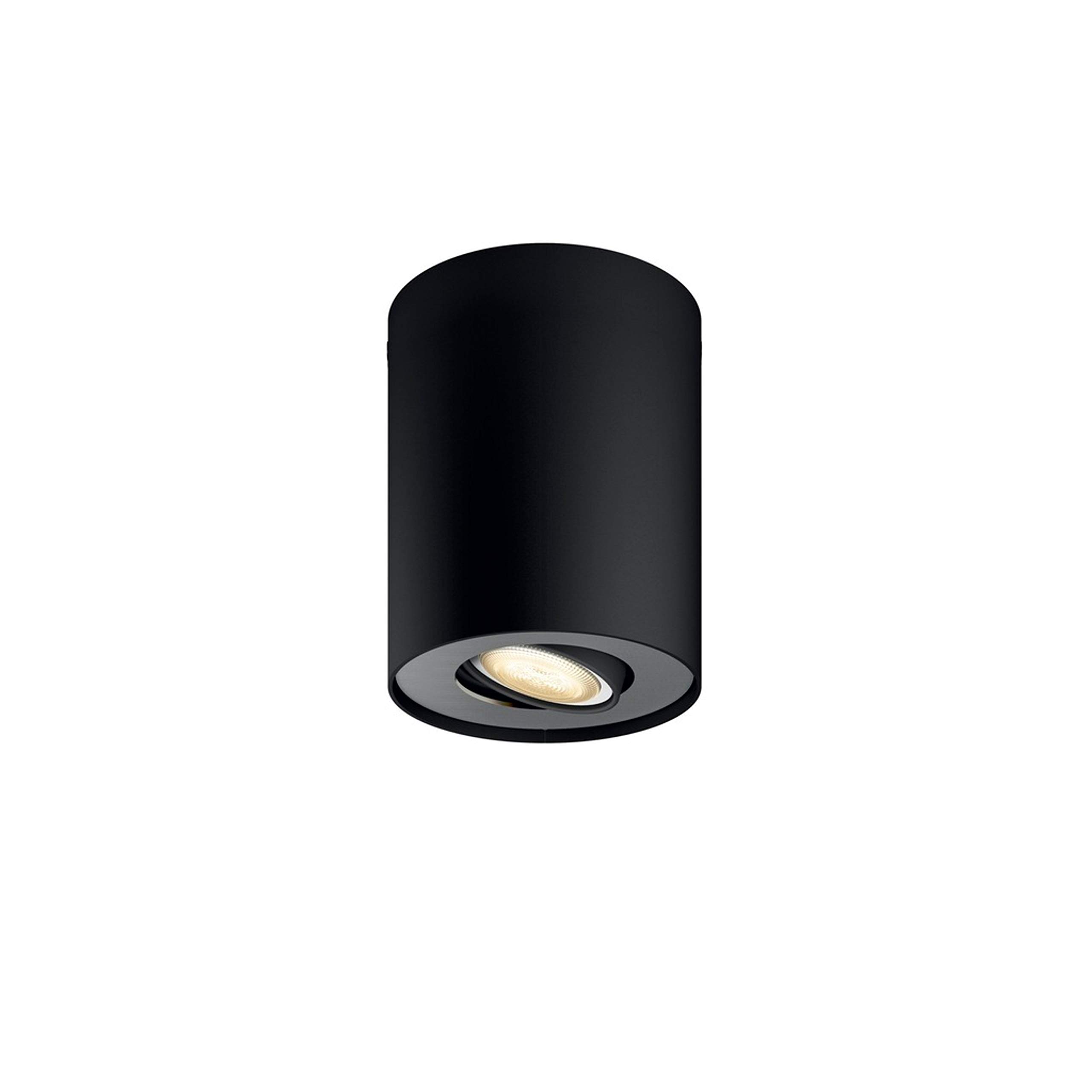 Philips My Living Pillar - Foco conectado, LED integrado, controlable vía App, incluye interruptor Switch, elige entre luz cálida o fría regulable