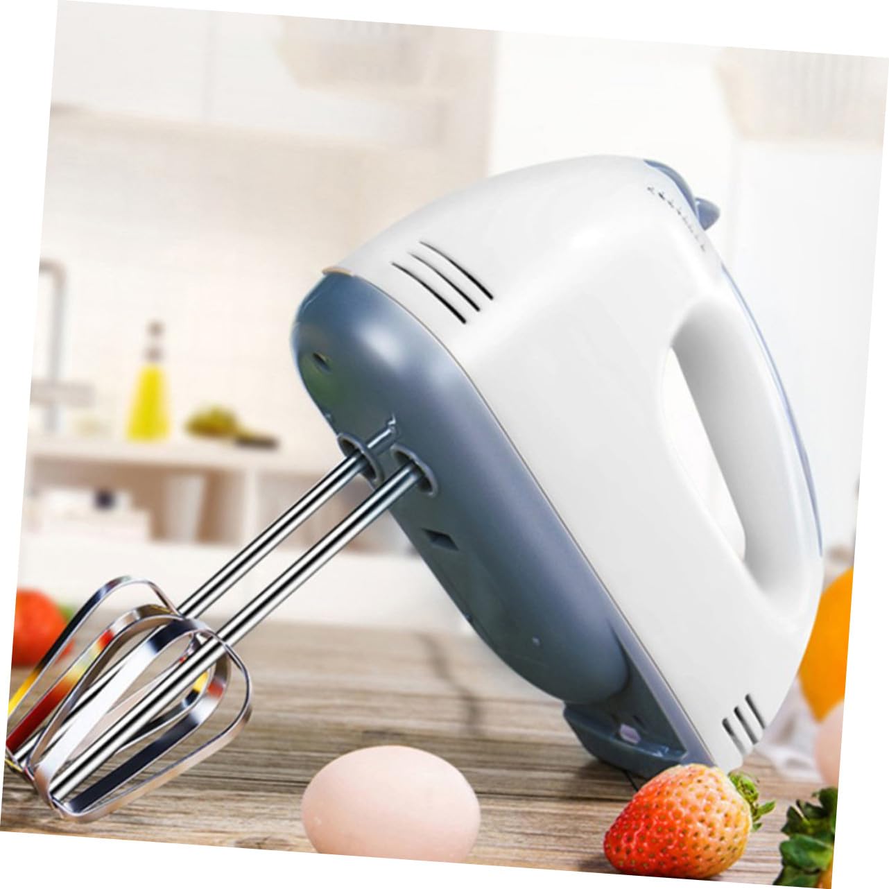 Frullatore Elettrico da Cucina Bianco in Plastica e Acciaio Inox | Home Baking, Alta Efficienza, Facile da Pulire, per Amanti delle Preparazioni Dolci
