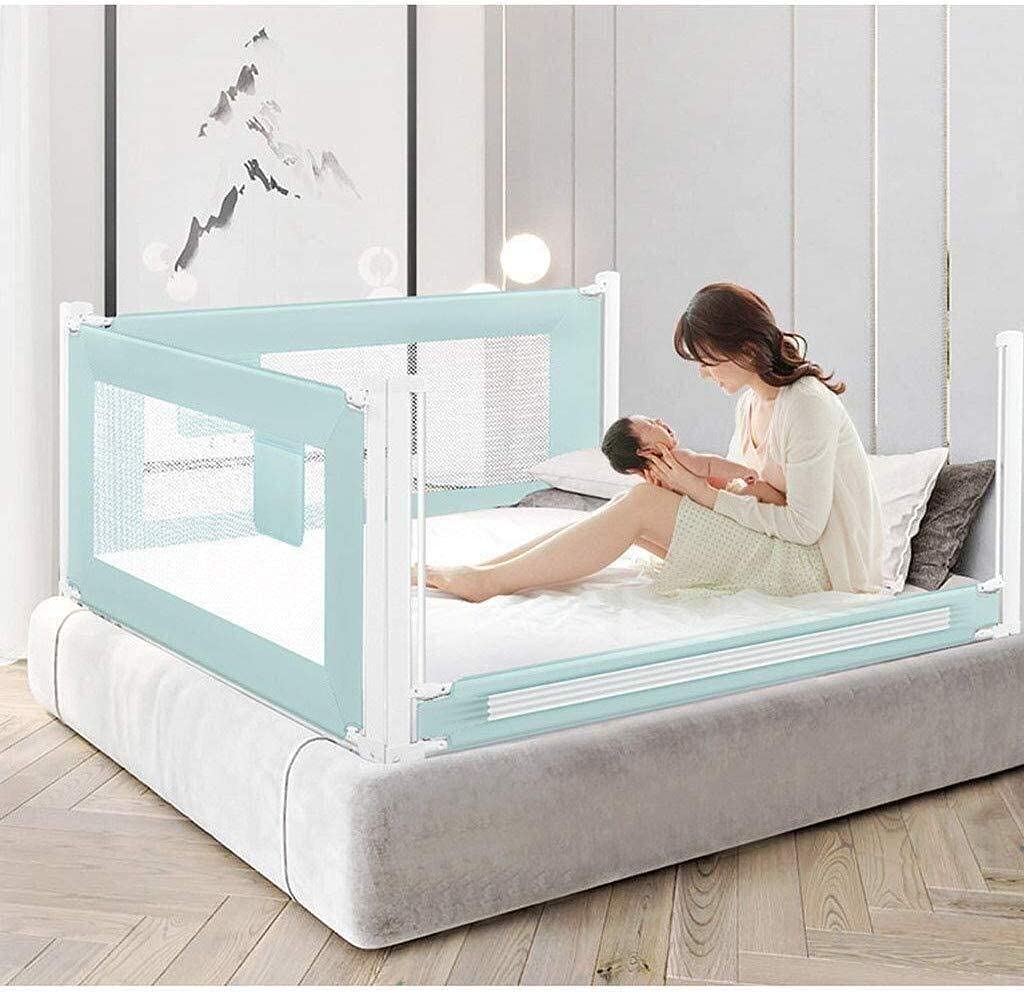 Baby Playpen Baby Bed Rail Queen Size, Bed Guard Dispositivo de Seguridad de elevación Vertical para Juguete de Cuna de bebé (Tamaño: 200 cm (78 Pulgadas))