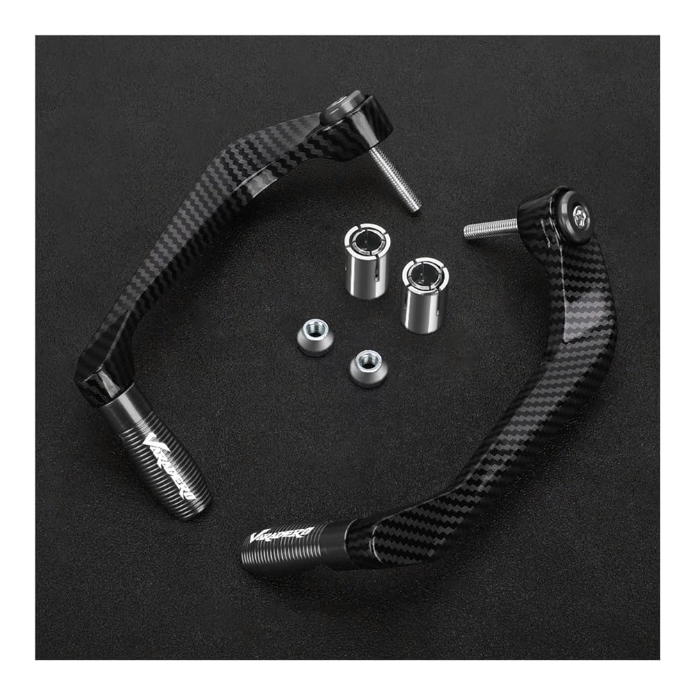 Beqlxta Gray With Logo Brake Lever Guard For Xl125v Xl1000v For Varadero Xl 125 1000 V 125V Motorcycle Handlebar Brake Clutch Lever Hand Guard Protector Handguard(Gray With Logo)