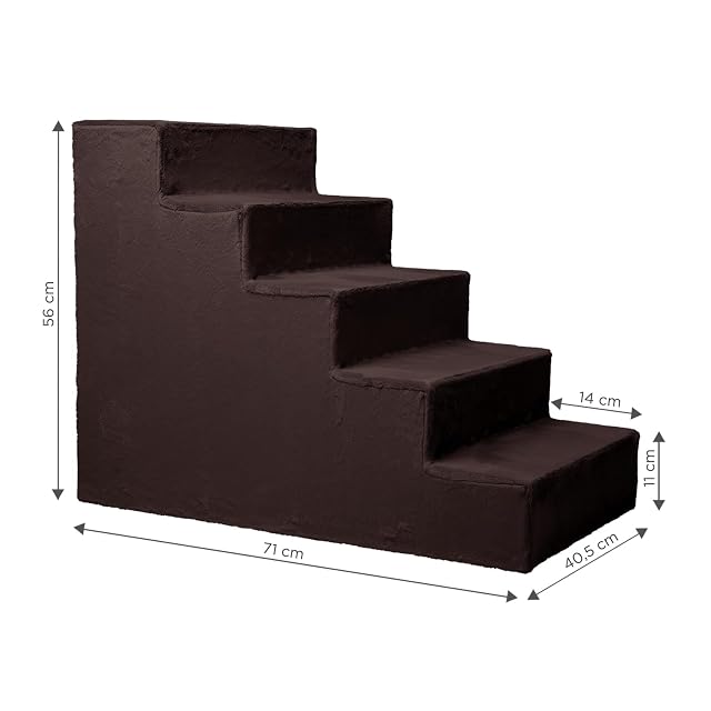 Foto 4 de 5 de MG Design Escalera para Mascotas de Marrón - 5 peldaños