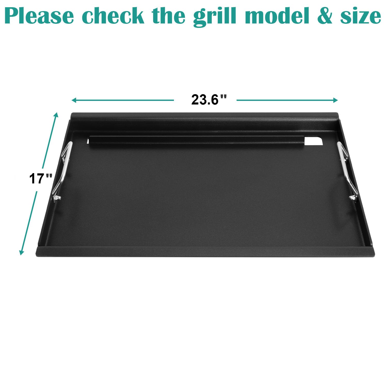 Full Size Griddle Inserts for Char-Broil Performance 4 Burner Series, Flat Top Griddle for Charbroil 463352521 463354021 463365021 463365522 463366022 Grill, Replace for G426-0004-W1 G426-0005-W1