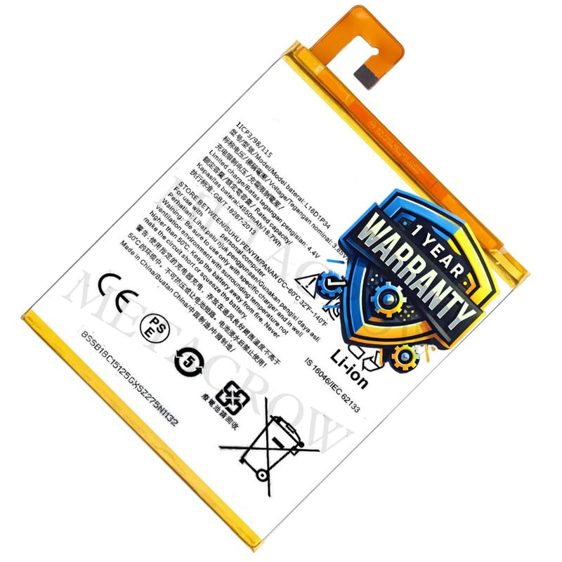 Image of Original L16D1P34 Battery Compatible for Lenovo Tab 4 8 (TB-8504F TB-8504X) Battery - (4850mAh) - 1 Year Warranty MC10