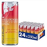 Red Bull, boisson énergisante, The Winter Edition, Goût Pomme Fuji Gingembre, 24x250ml
