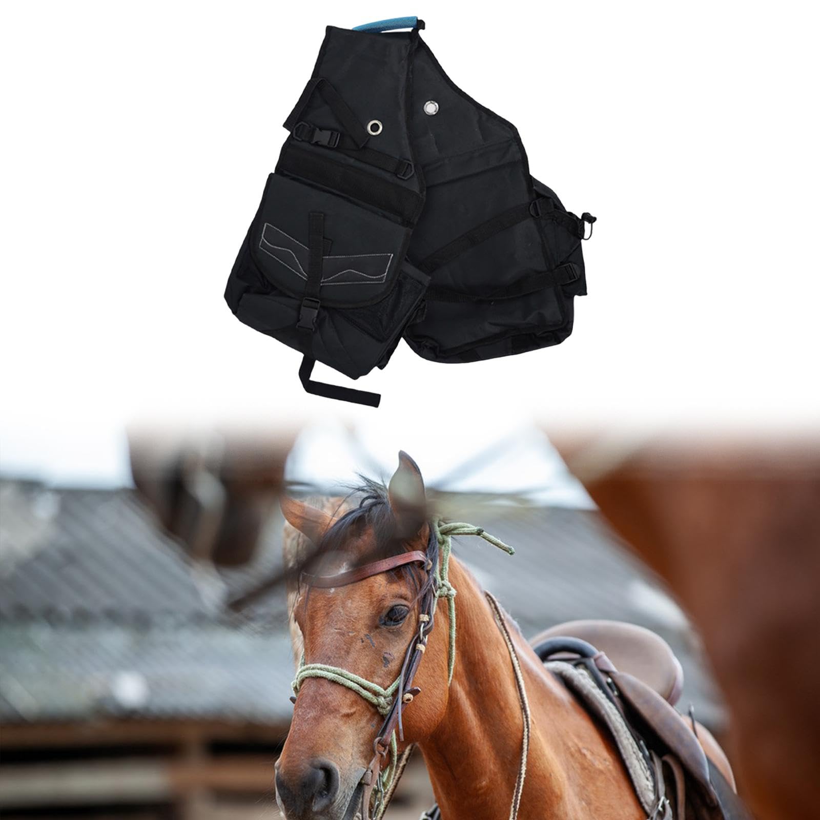 Bolsa de Lona para Silla de Montar, Ligera, Compacta, Multiusos, para Equitación/Deportes Western.