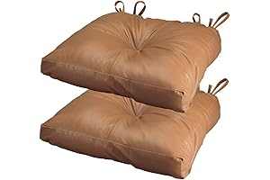 ComfortLeather Camel Faux Leather Dining Chairs