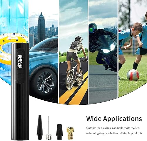 Miniatura 7 de Fucare Compresor de aire eléctrico portátil con detección de presión digital inteligente de neumáticos recargable luz LED bomba de aire eléctrica