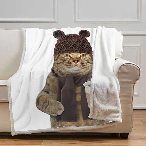 Miniatura 5 de Hermosa manta de viaje Cobijas Calientes para Invierno de Cobijas para Invierno, decorativa para dormitorio, tamaño de bebé, 39 x 47 pulgadas