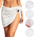 2 Pieces Sarong Coverups for Women Bathing Suit Wrap Swimsuit Skirt Bikini Swimwear Chiffon Cover Up Beach Accessories