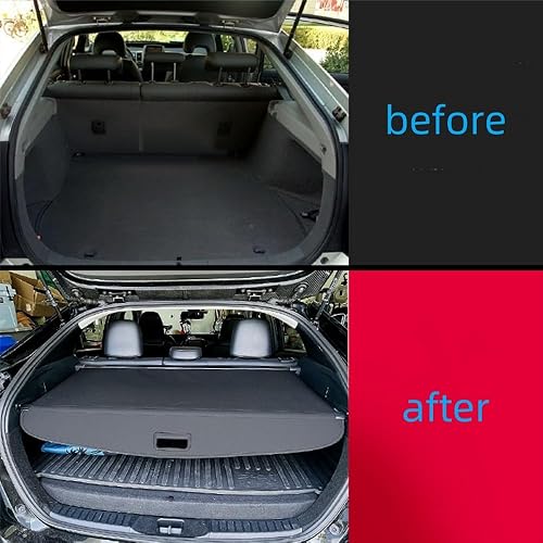 Miniatura 3 de Cubierta retráctil de lona para maletero trasero para Toyota Rav4 2014-2018