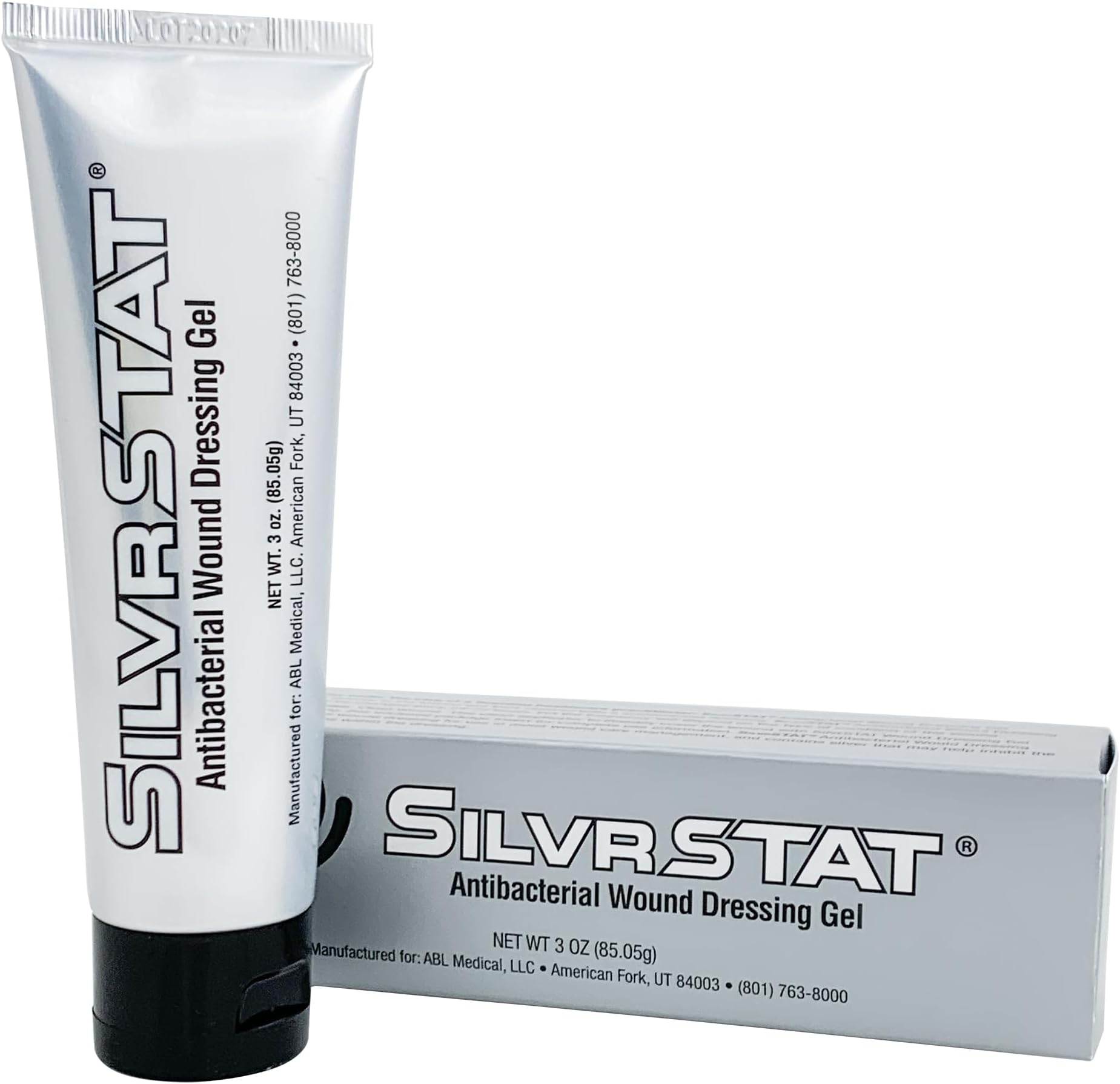 First Aid Kit Gel, 32 PPM Silver Healing Wound Dressing Solution, SilverSol Ag₄O₄ Particles, 3 oz