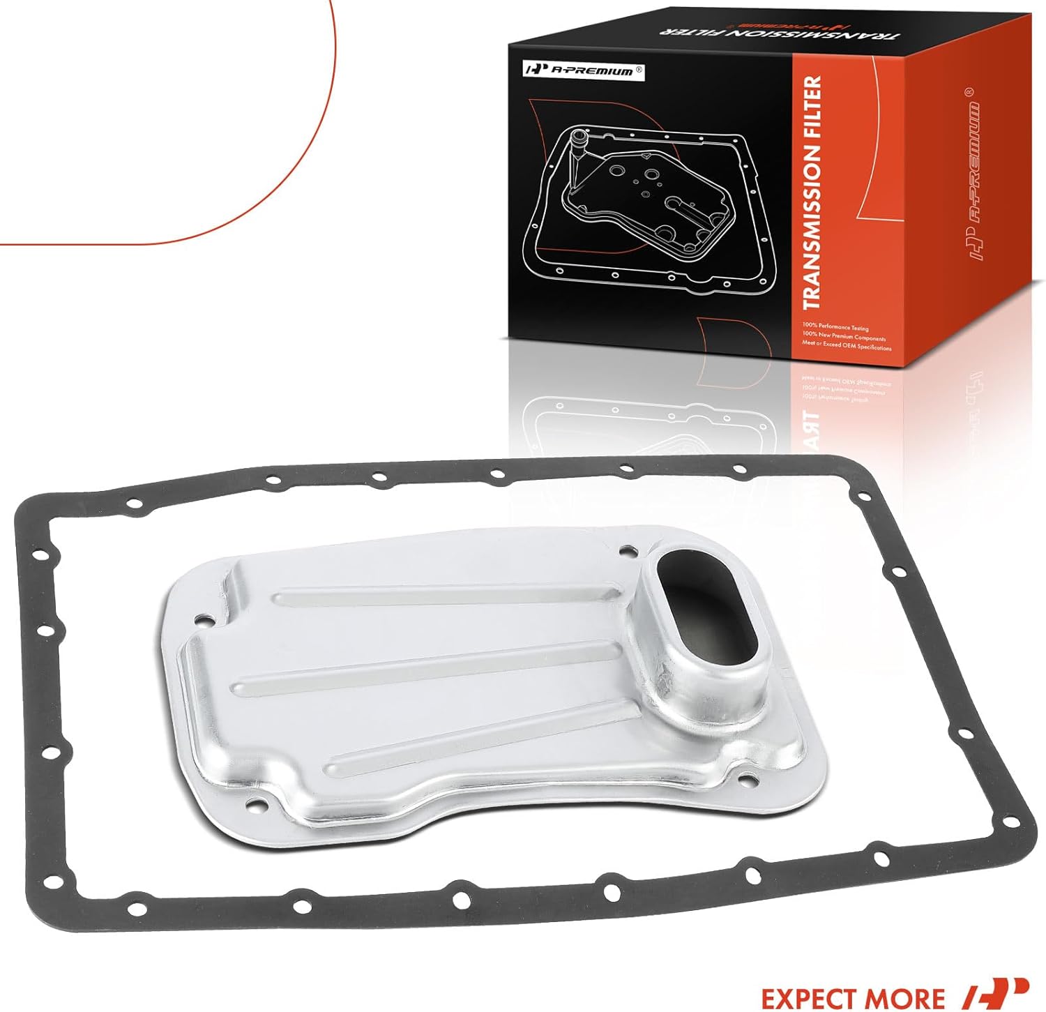 A-Premium Automatic Transmission Fluid Filter with Pan Gasket, Compatible with Toyota Tacoma 2005-2015, Tundra 2005-2014, 4Runner 2003-2023, Sequoia, FJ Cruiser, Land Cruiser & Lexus GX470, LX470