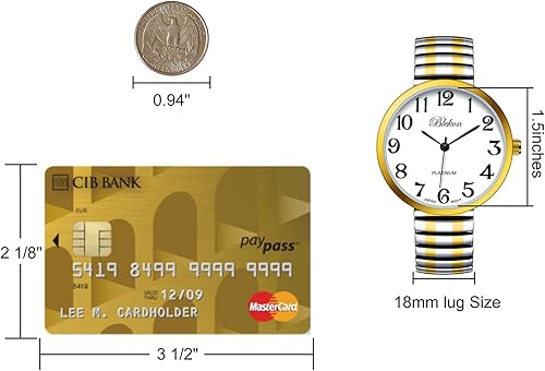 Miniatura 6 de Blekon Collections Nuevo Reloj de Moda con Correa Elástica de Tamaño Super Grande, Movimiento Japonés PC21J