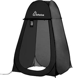 WolfWise Acampar loja de chuveiro Camping removível Pop Up tenda de campanha portátil para privacidade ao ar livre estuário
