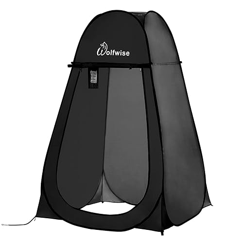 Wolfwise Pop Up Shower Tent, Portable Instant Changing Tent with