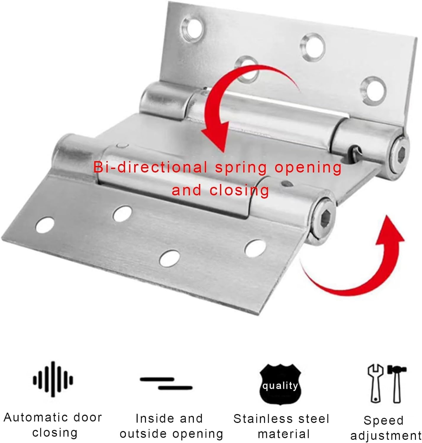 Porte a battente in legno massello resistente, stile saloon doppia porta bancone con meccanismo di chiusura automatica, per cucina, bagno, bar, portico, ingresso, interni ed esterni