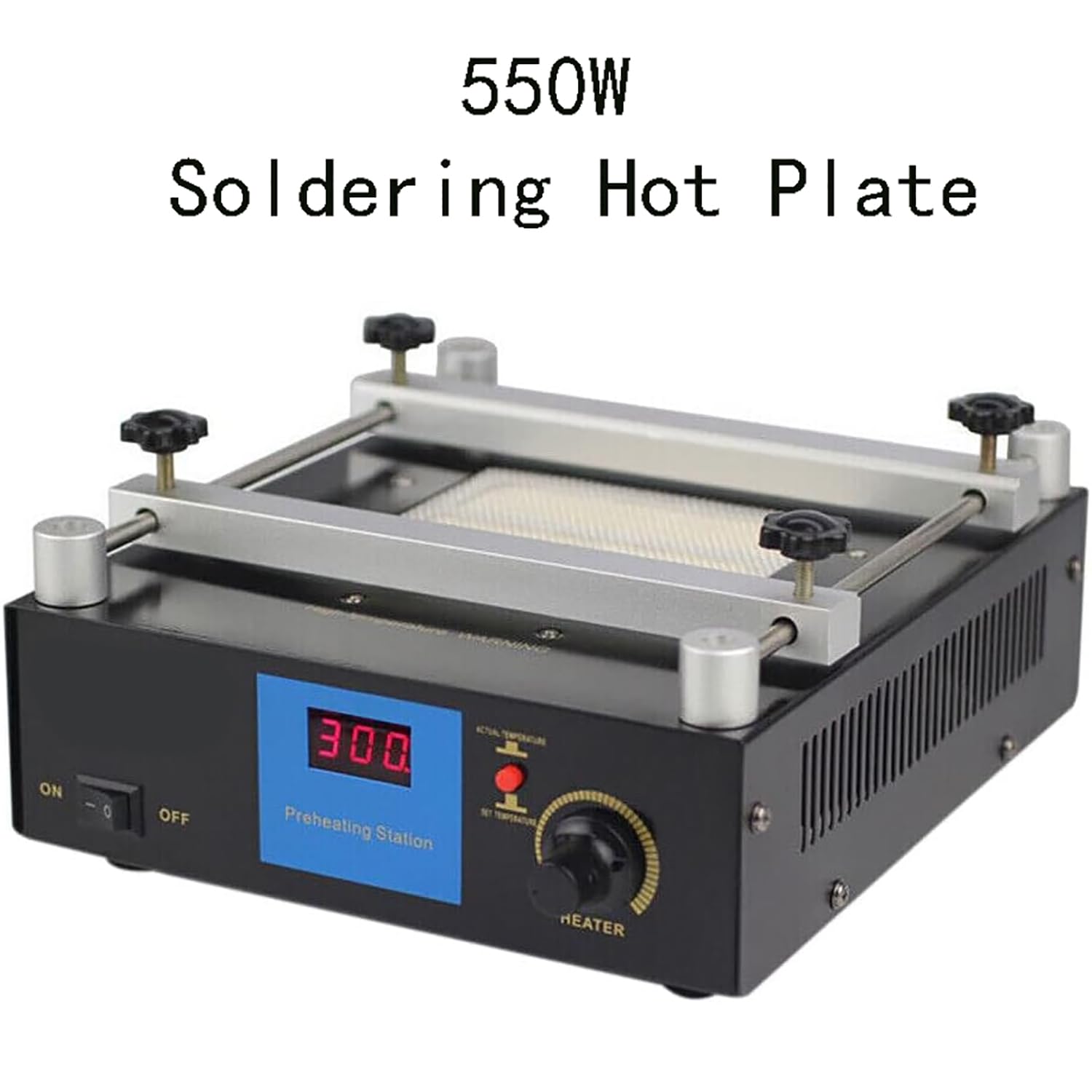 Estación De Precalentamiento De Trabajo, Placa Caliente De Soldadura Con Área Calentamiento De 120x120mm, Calor Rápido Y Rango De Temperatura De 50°C~400°C, Para Reparación De Teléfonos Móviles