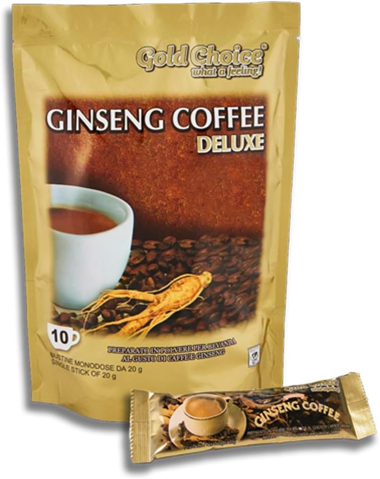 Instant Ginseng Coffee Deluxe - 10 x 20g sachets