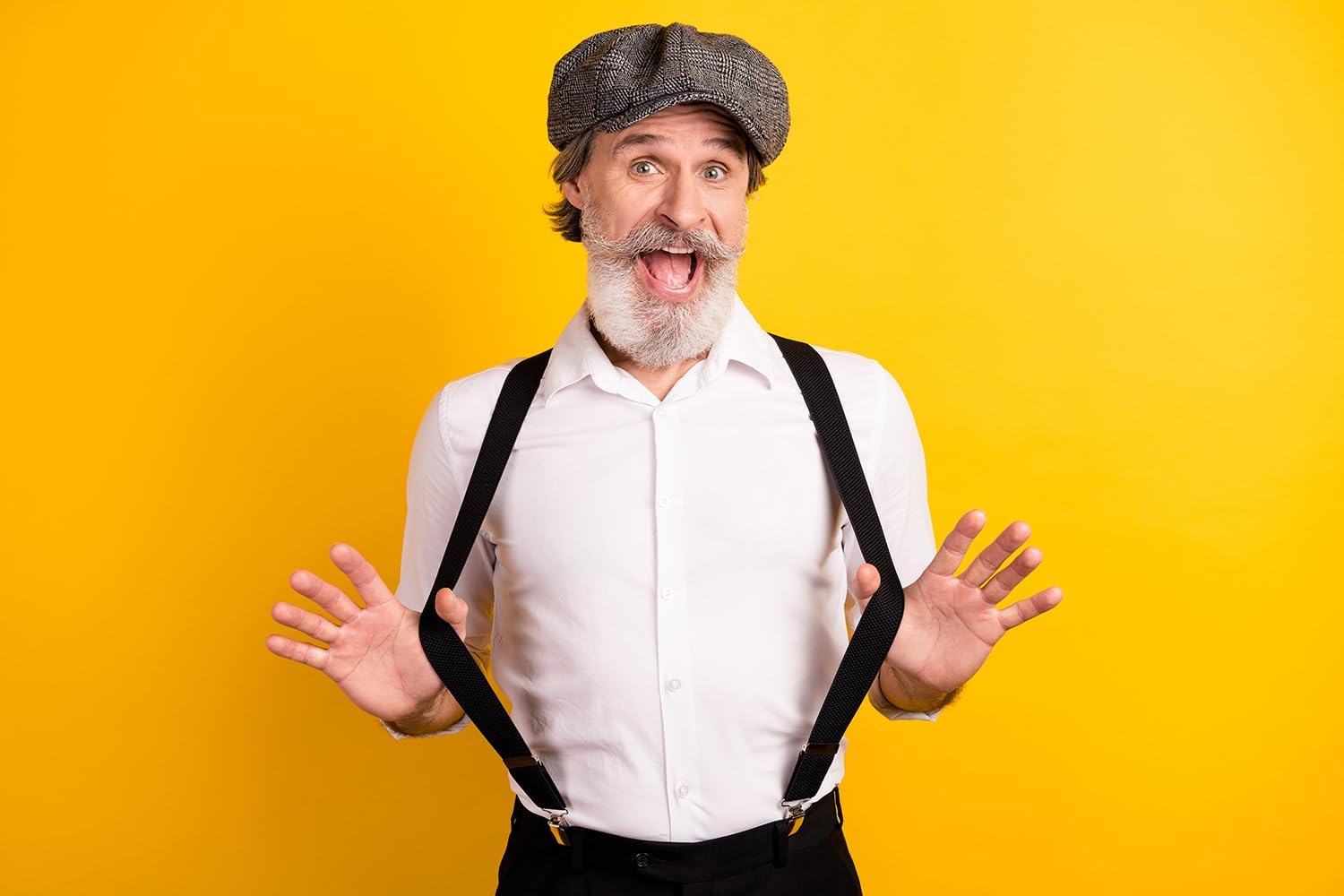 Men's 1 Inch Wide Adjustable Y Back Elastic Suspender With Clips - Image 5