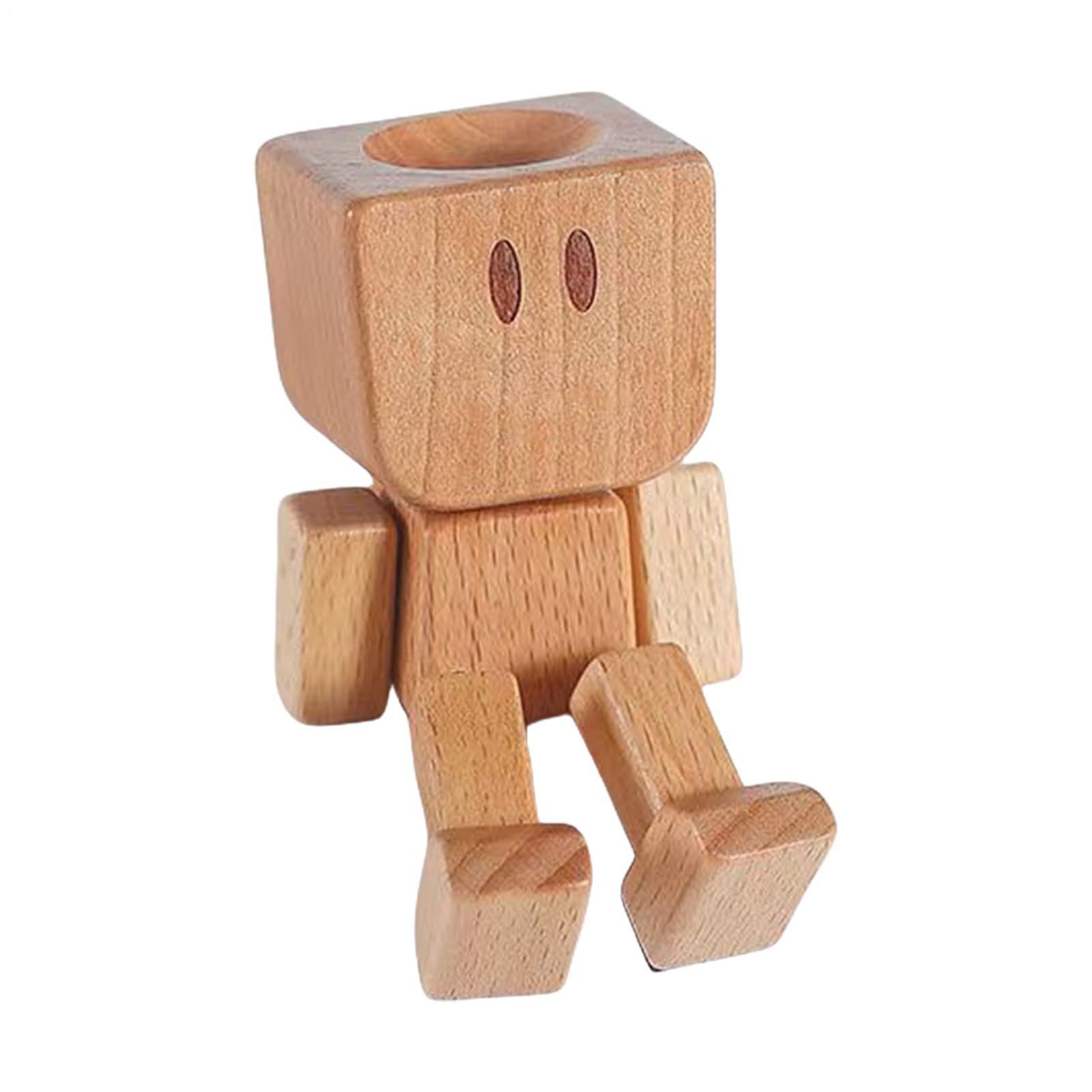 Figurine en bois tremblante pour tableau de bord contre le stress en voiture