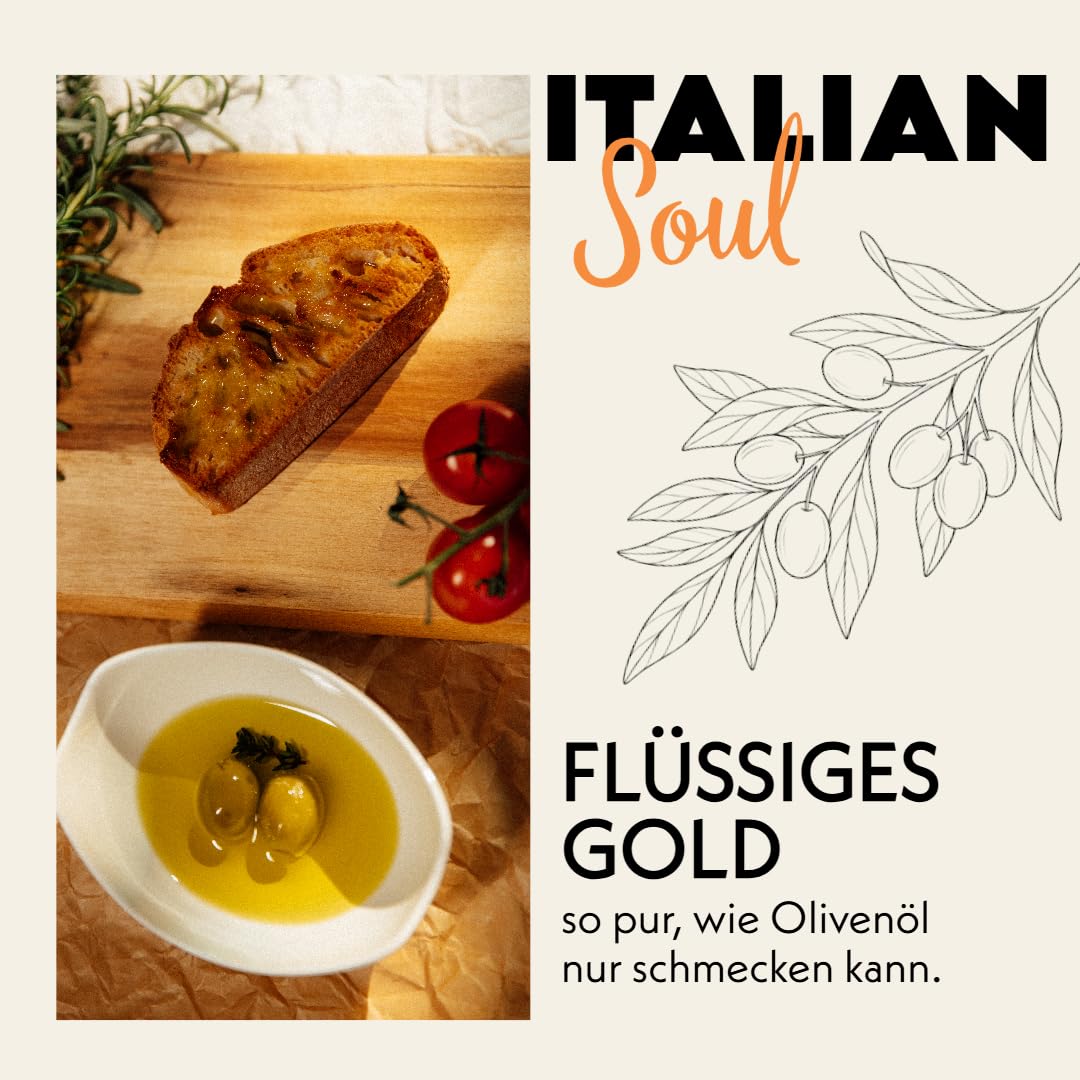 SOLE D'ABRUZZO Premium Olivenöl Nativ Extra aus Italien (0,16% Säure) – Handgeerntet in den Abruzzen – Kaltgepresst & Polyphenolreich – frische Ernte 2025/26 – 500ml