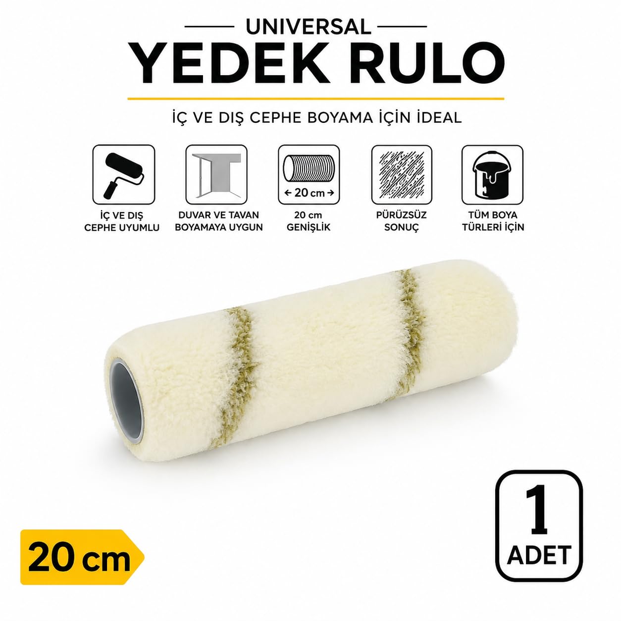 Black Expert Universal İç-Dış Cephe Boya Yedek Rulo 20 cm |…