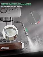 Vista 5 de Espresso Machine, 58MM Professional Espresso Machine with Grinder Powerful Milk Frother Steam Wand 15 Bar Espresso Coffee Machine For Home