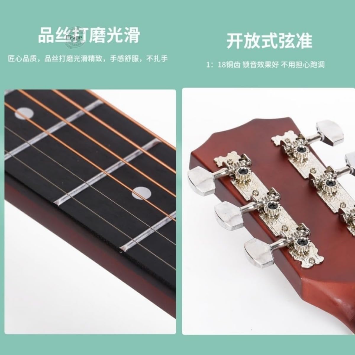 Amazon.co.jp: Qfmr38インチ フォークアコースティックギター 初心者