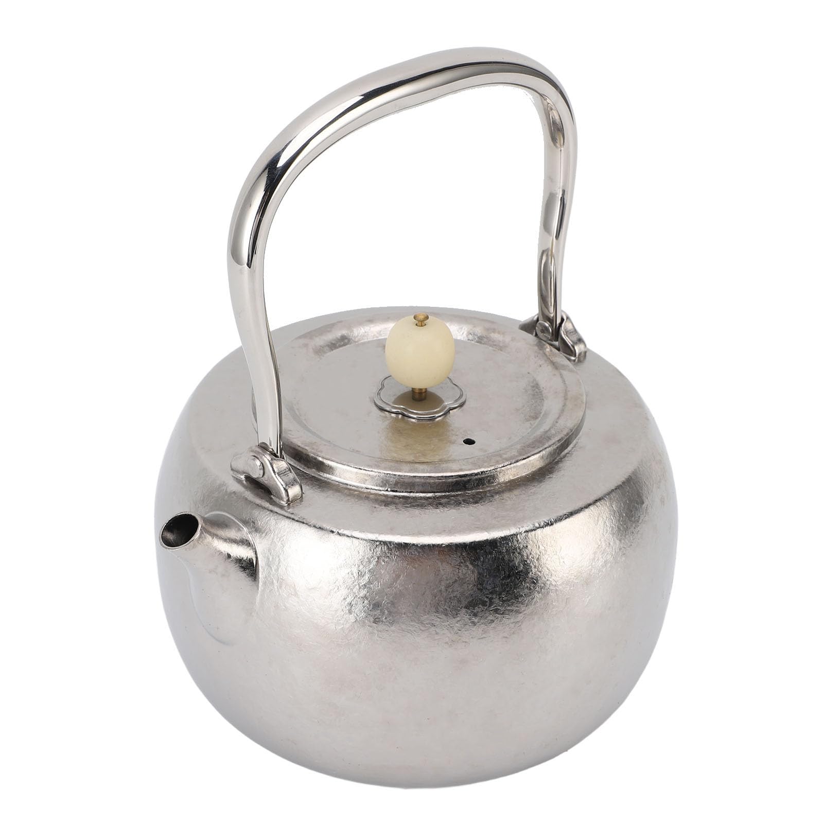 LiebeWH Czajnik do Herbaty z płytą kuchenną, Dzbanek do Herbaty z Czystego Tytanu TA1 1100 Ml z Uchwytem ze Stali Nierdzewnej 304, Pokrętło Bodhi, Domowego Biwakowania na świeżym Powietrzu, Wrzącej