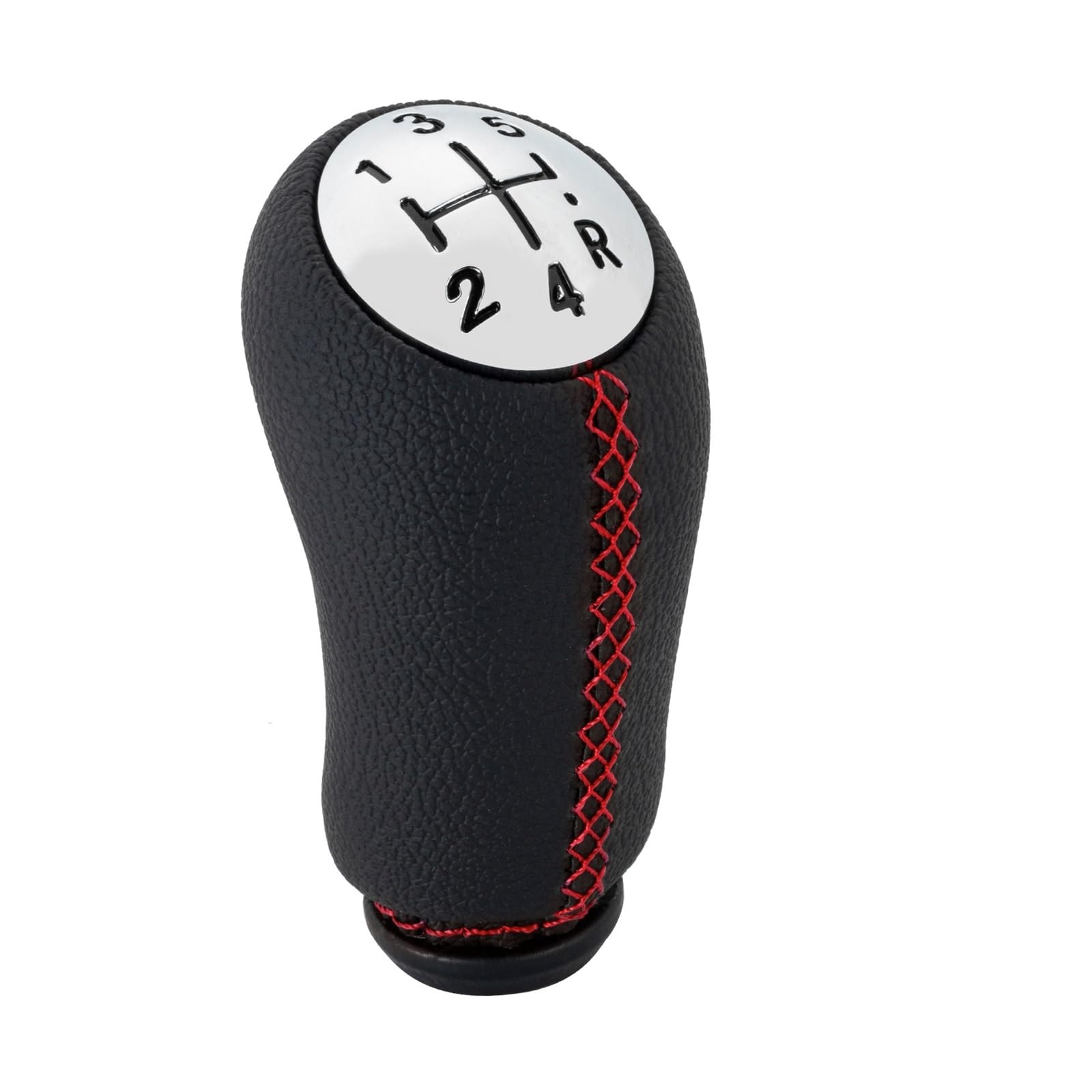 Rbevcrr Red Stitch Car Shift Lever Knob For Laguna For Megane 2 For Clio 3 For Scenic 2 5 Speed Gear Shift Knob Stick Shifter Pen(Red Stitch)