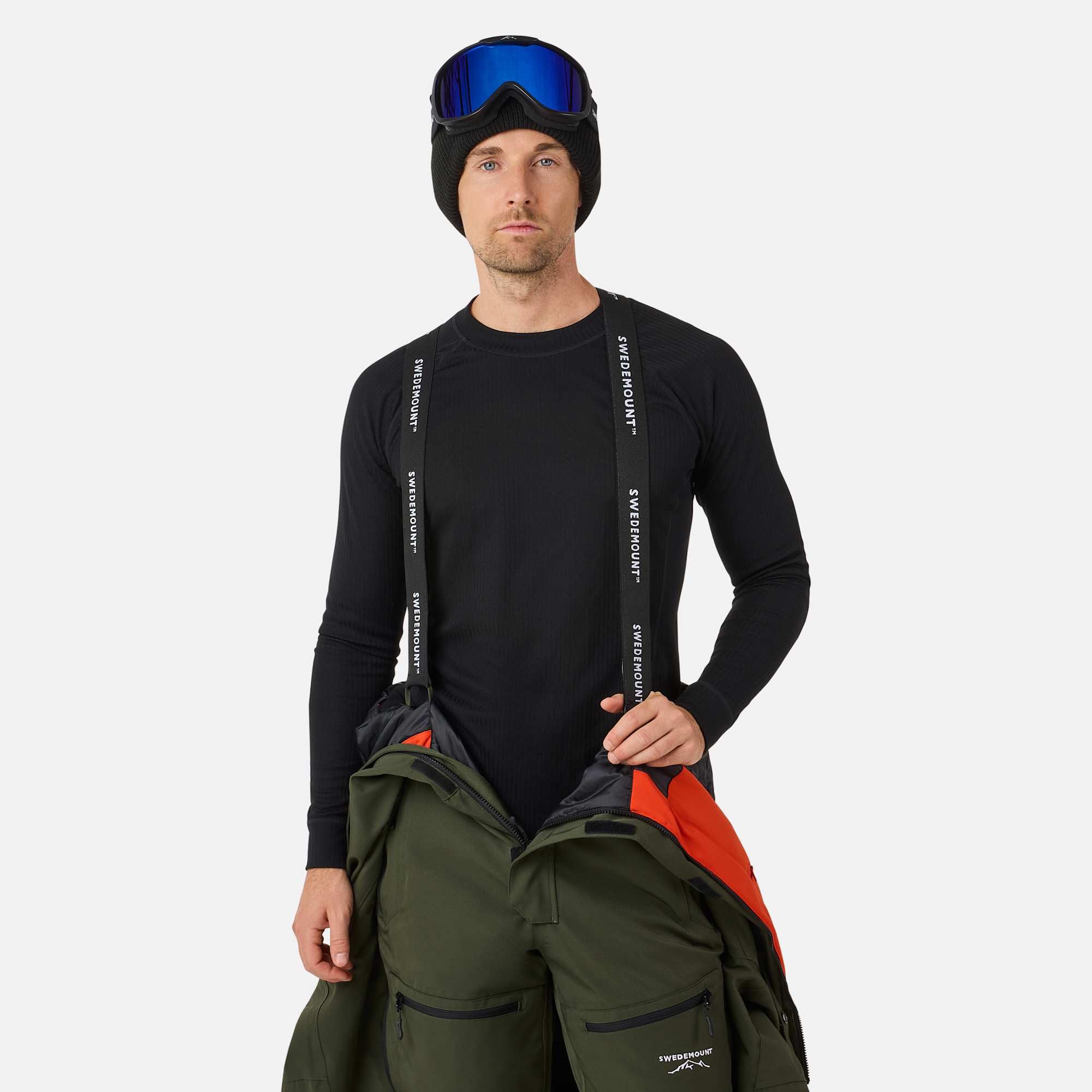 Swedemount St Anton Combinaison de Ski pour Homme Imperméable 8000mm avec Capuche Amovible et Technologie STX
