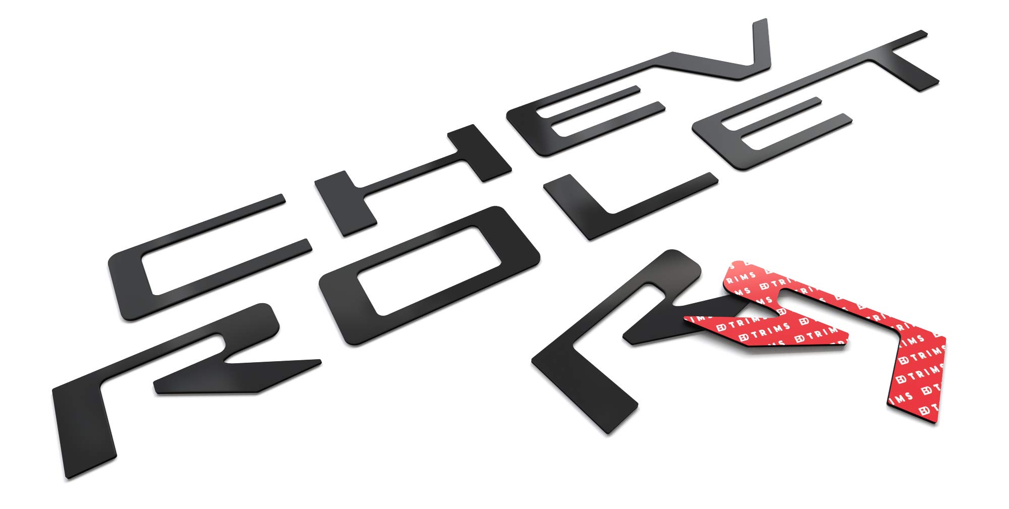 BDTrims Tailgate Raised Letters Compatible with 2019 2020 Silverado Models (Black)