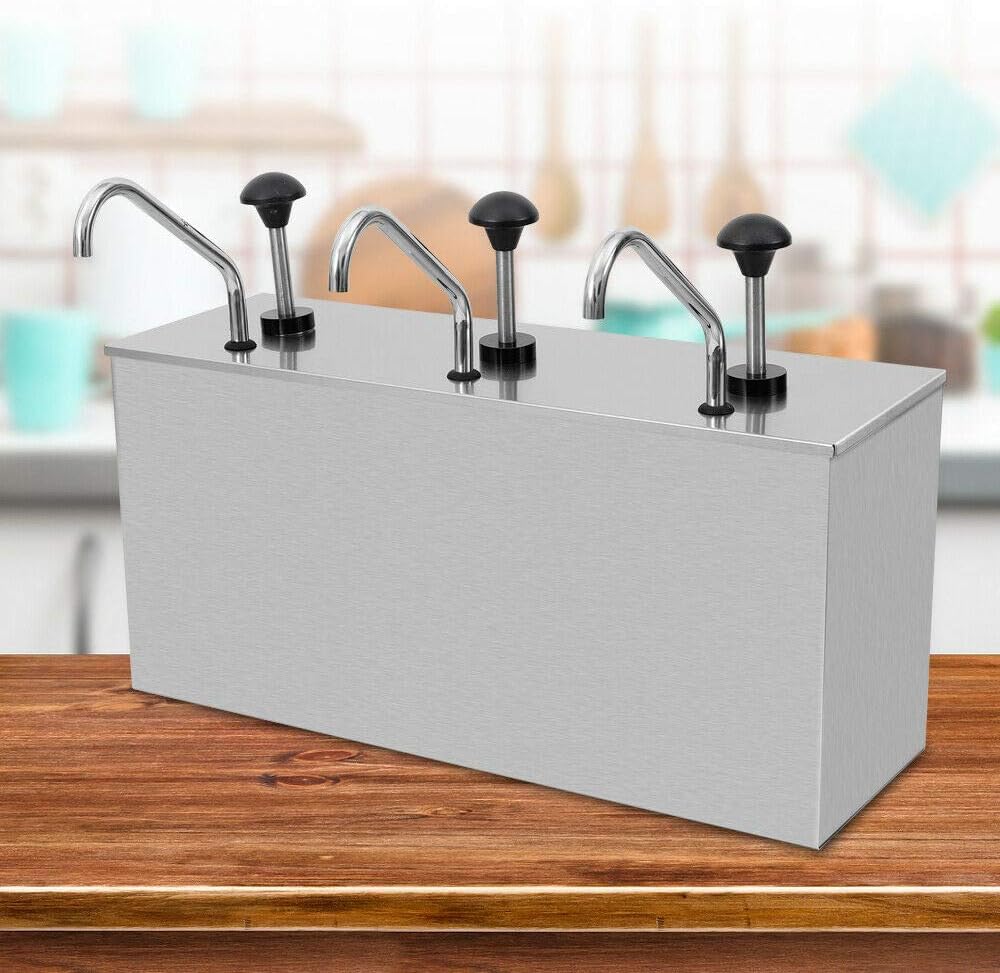 Dispenser per salse in acciaio inox, design a prova di perdite, per Hotpot, ketchup e condimenti