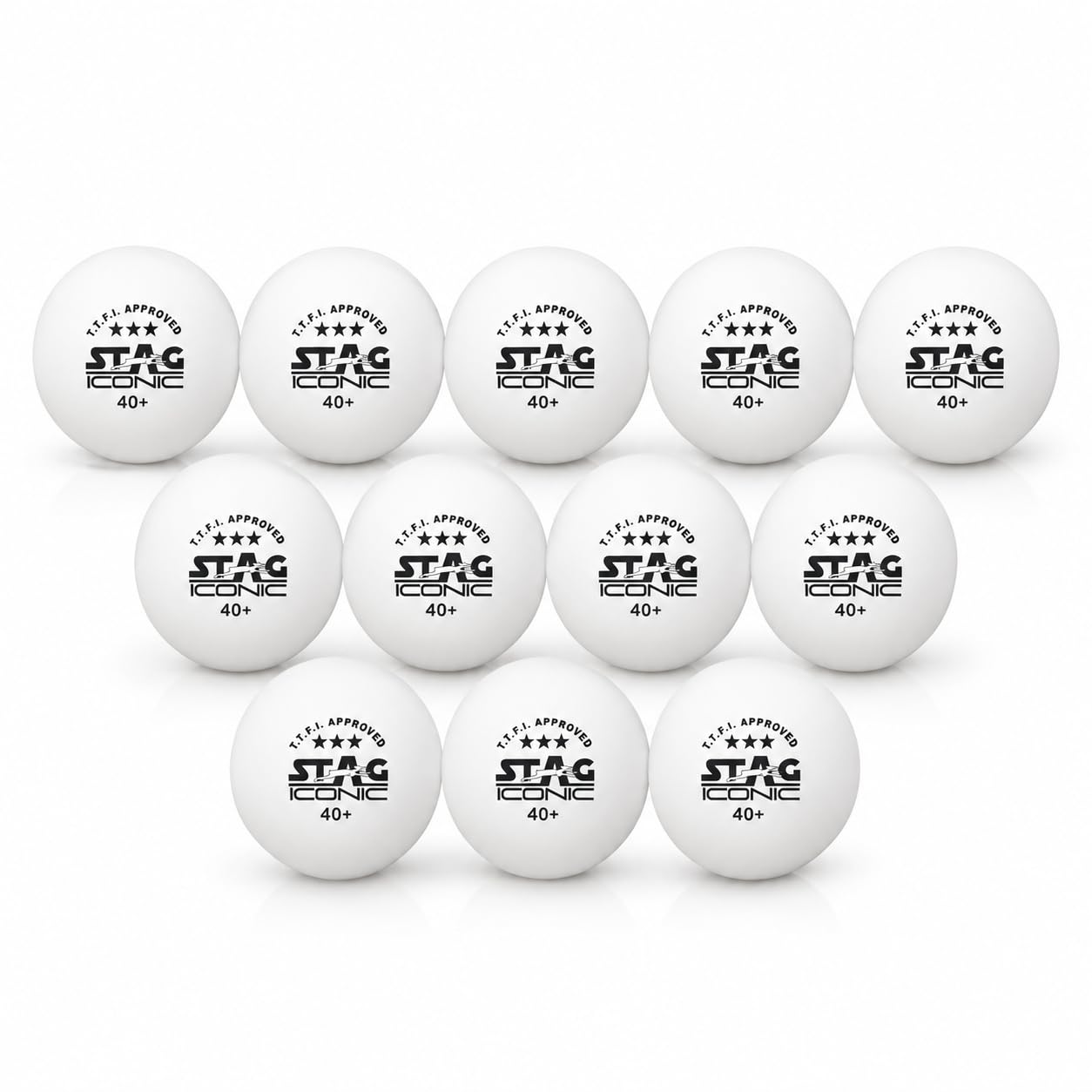 STAG ICONIC Table Tennis Balls - 3 Star Quality -8