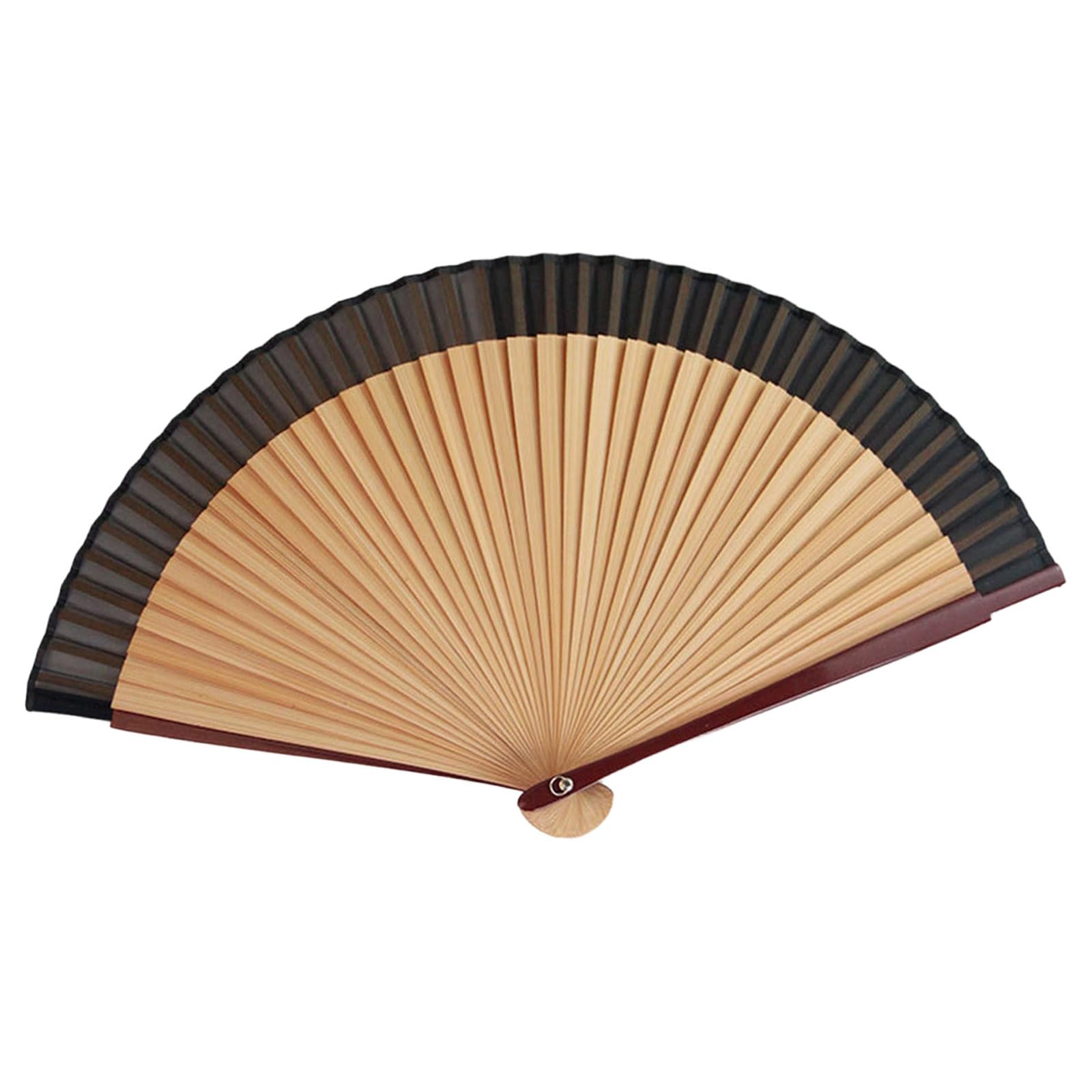 ZEPFJHE Artistic Oriental Folding Fan Handcrafted and Soft Fabric Handheld for Cooling Decoration Dancing Props Traditional Foldable Hand with Fabric Portable Handheld for Cooling Decoration and