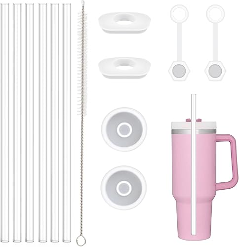 Miniatura 7 de Juego de tapones de silicona a prueba de derrames, compatible con vaso Stanley Quencher H2.0 Flowstate de 40 onzas y 30 onzas, accesorios de copa