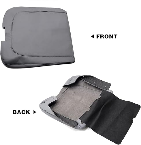 Miniatura 3 de SecosAutoparts Tapa de cuero para consola central, reposabrazos, cubierta de salto, color gris, compatible con Dodge Ram 1500 2500 2013 2014 2015