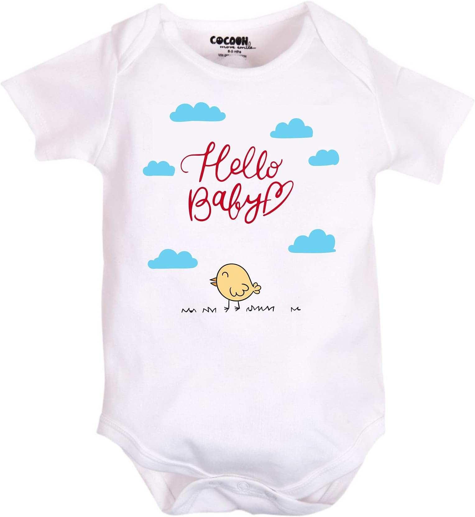 Cocoon Organics White Soft Organic Cotton Onesie Baby Wear | White Rompers for Baby girls and Boys