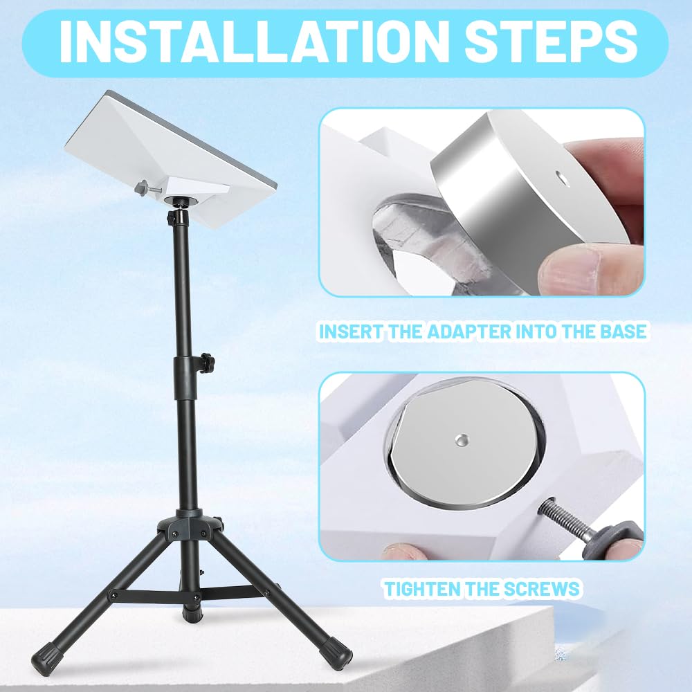 Adapter Starlink Mini, uchwyt Mi ni Starlinks aluminiowy 1/4", kompatybilny z Mimi Star Link i płaskim uchwytem