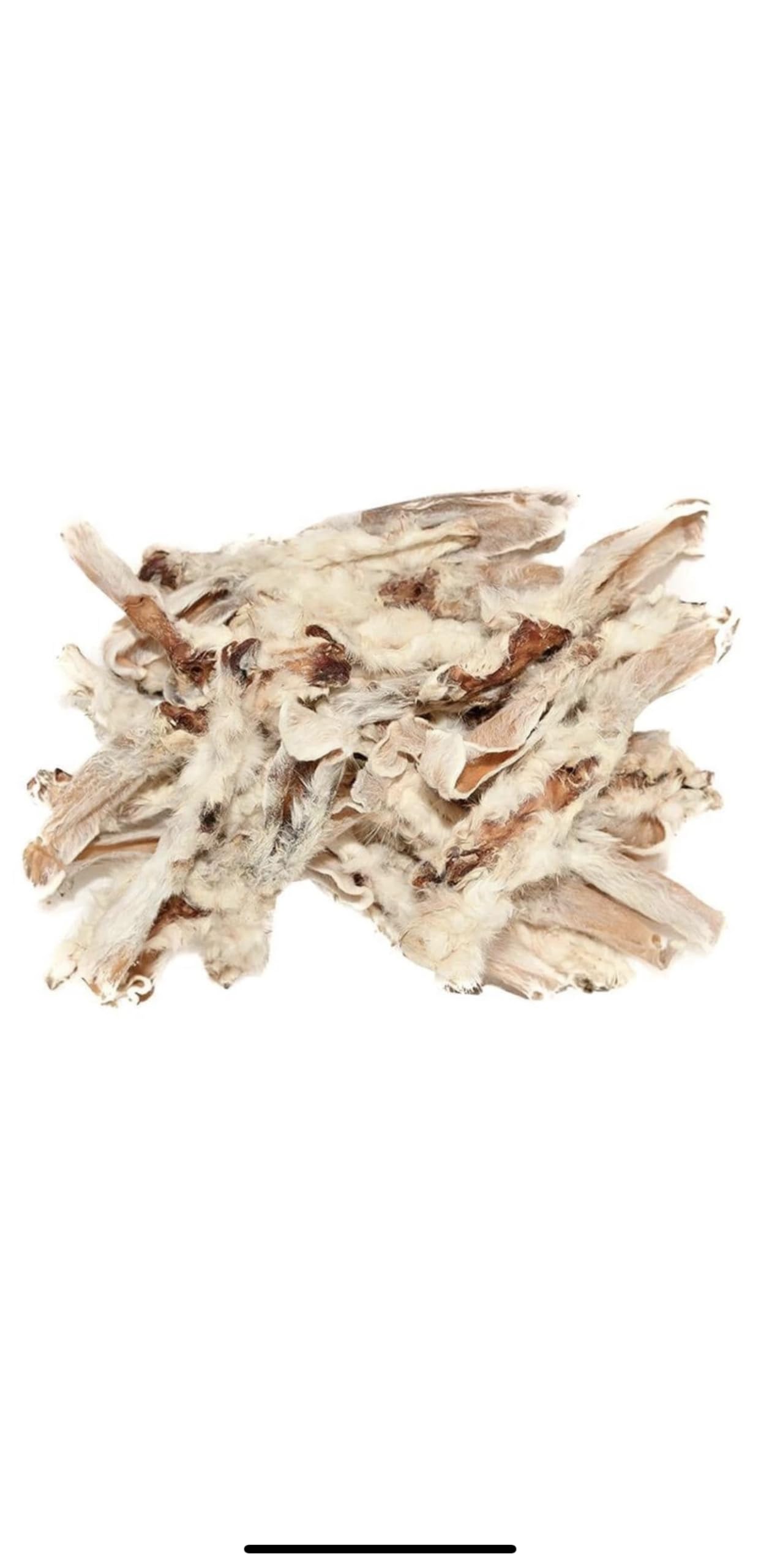 2kg - Paws Paradise Rabbit Ears with Fur Hair Furry Hairy for Dogs Natural Treats