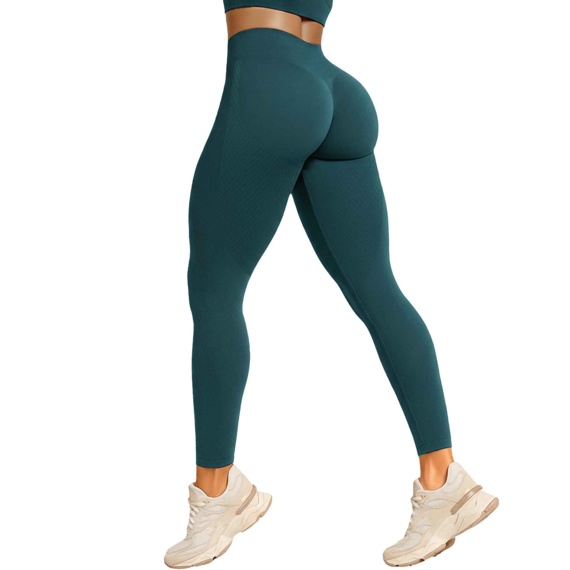 SMILODOX Leggings Damen Amaze Scrunch Pro, Butt Lift Sporthose High Waist V-Shape Trainingshose Seamless Blickdicht Yogahose Für Sport Fitness Alltag