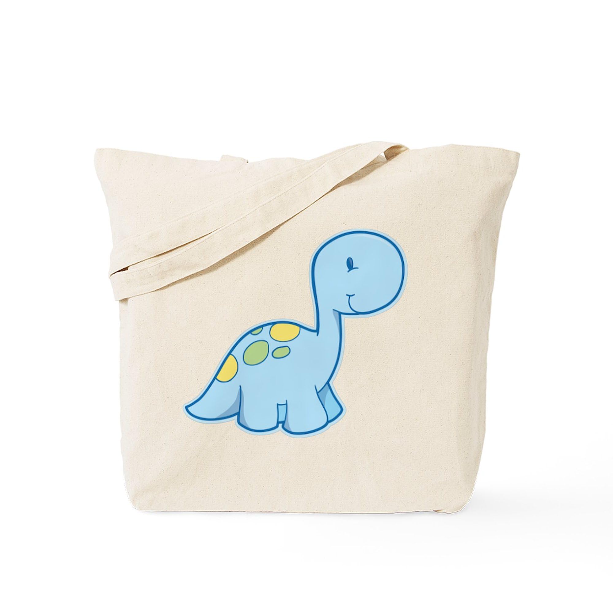 CafePress Dino Friends Tote Bag – Natural Canvas Reusable Shopping Bag, Two Size Options