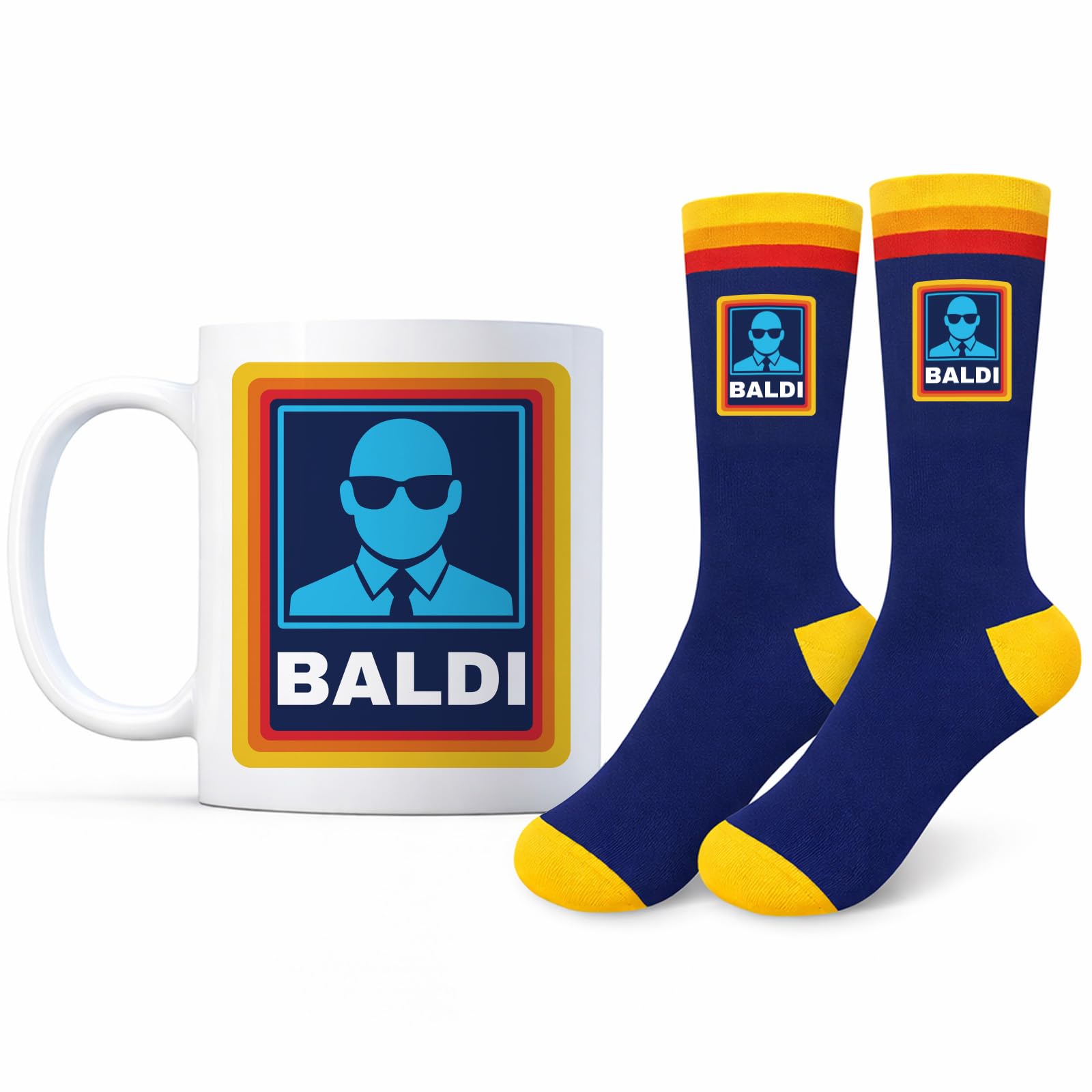 Custom Moments Father’s Day Gift for Dad & Grandad – Funny Bald Coffee Mug and Novelty Socks Set for Men – Gift for Husband Friend– Birthday & Christmas for Him, Unique Bald Humor Present