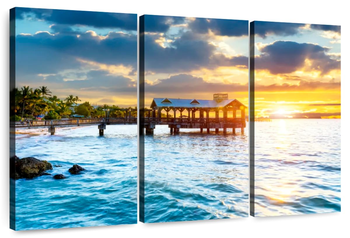 Amazon.com: ElephantStock - Key West Beach Gazebo Wall Art