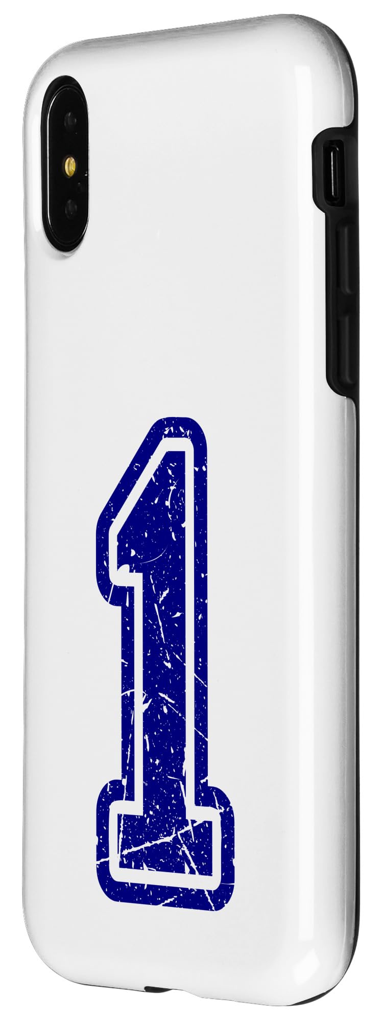 Amazon.com: iPhone X/XS 1 Blue Sport Varsity Vintage Number