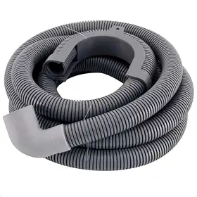 Mangueira de Saída 2 Metros com Suporte para Lavadora Tanquinho Brastemp Electrolux Consul Compatível com Diversos Modelos